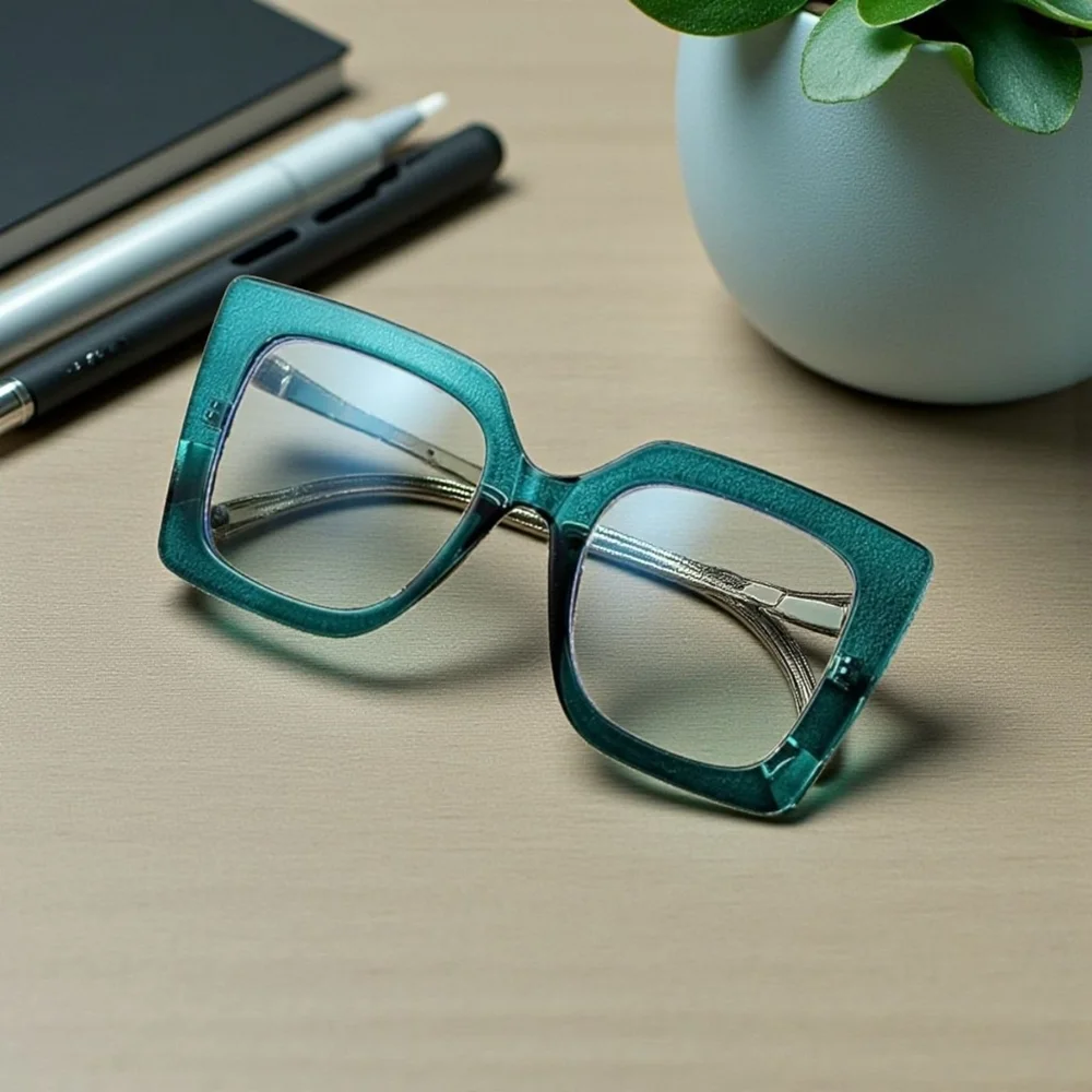 Teal Anti-blue Light Glasses